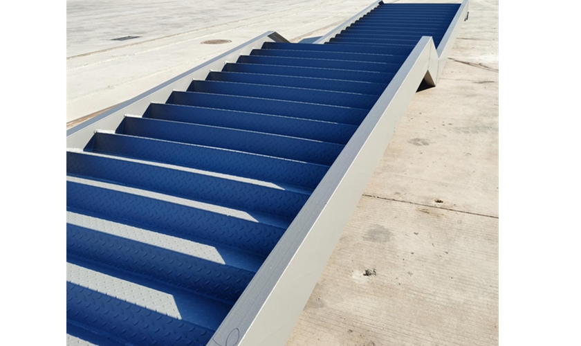Steel staircase