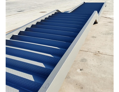 Steel staircase